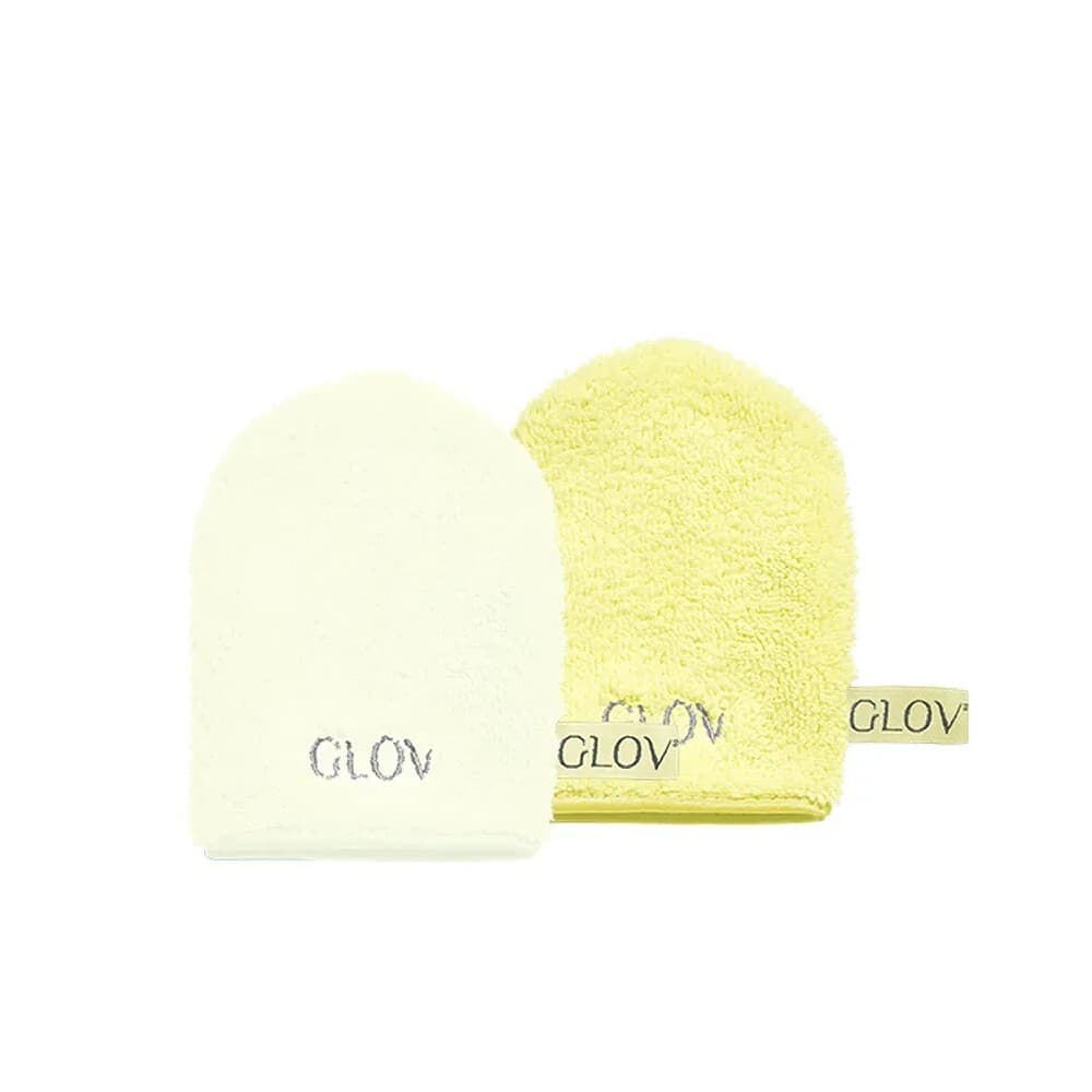 Iconic Mitt Water-Only Skin zestaw rękawiczek do demakijażu i oczyszczania twarzy Baby Banana + Ivory