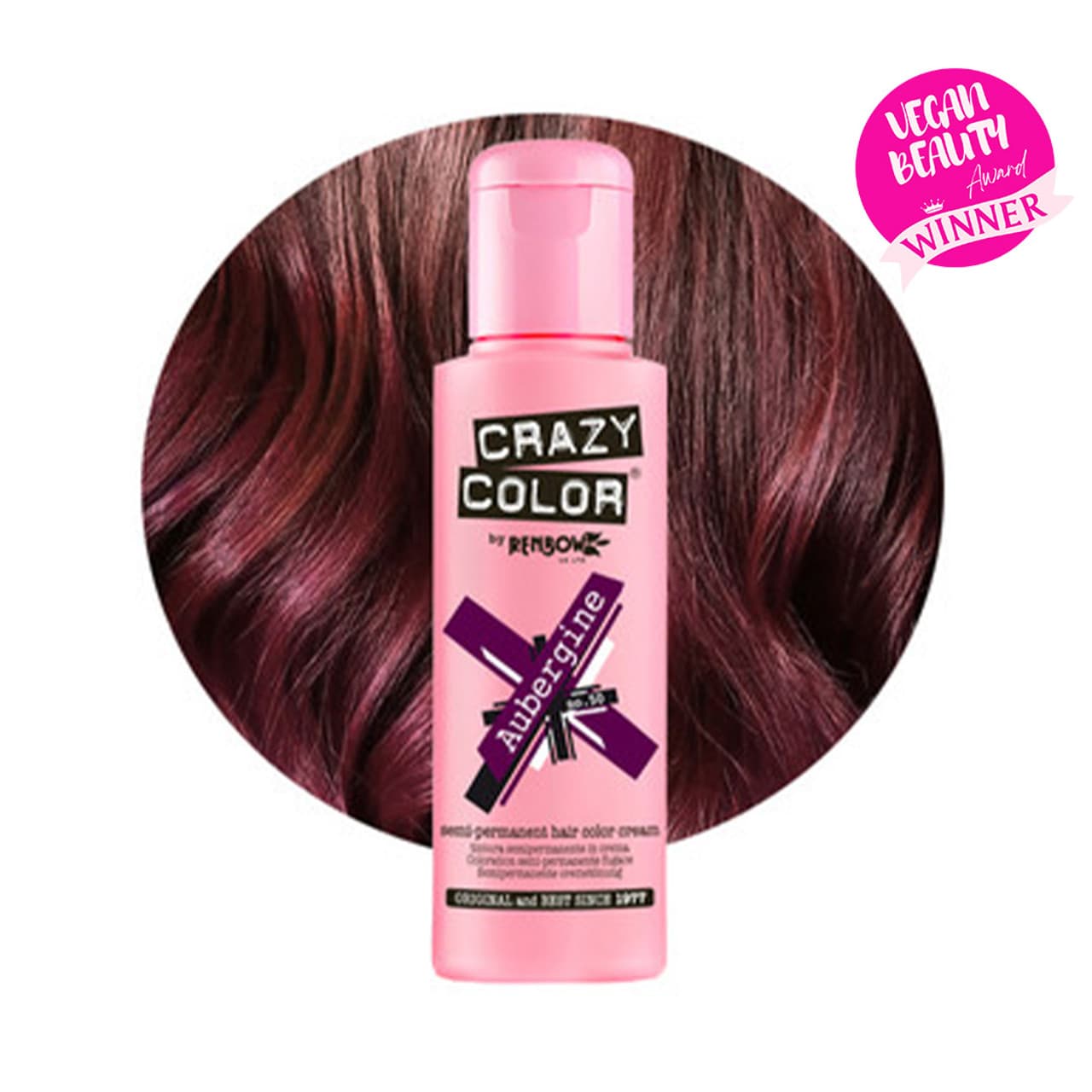 Color, toner odżywczy do włosów, Aubergine – oberżyna, nr 50