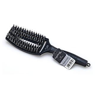 Fingerbrush Combo Black szczotka do włosów z nylonowymi włóknami i włosiem dzika