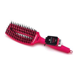 Fingerbrush Combo Hot Pink szczotka do włosów z nylonowymi włóknami i włosiem dzika