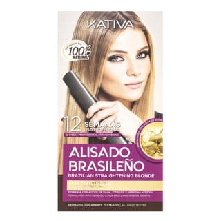 Brazilian Straightening Blonde Kit zestaw z keratyną do prostowania włosów
