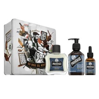 zestaw podarunkowy Azur Lime Metal Box Beard Care + +