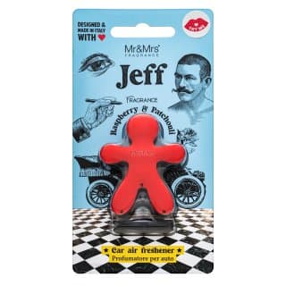 Jeff Chrome Car Air Freshener Raspberry & Patchouli