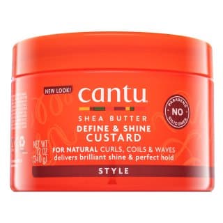 Shea Butter Define & Shine Custard krem do stylizacji do falowanych i kręconych włosów bez połysku
