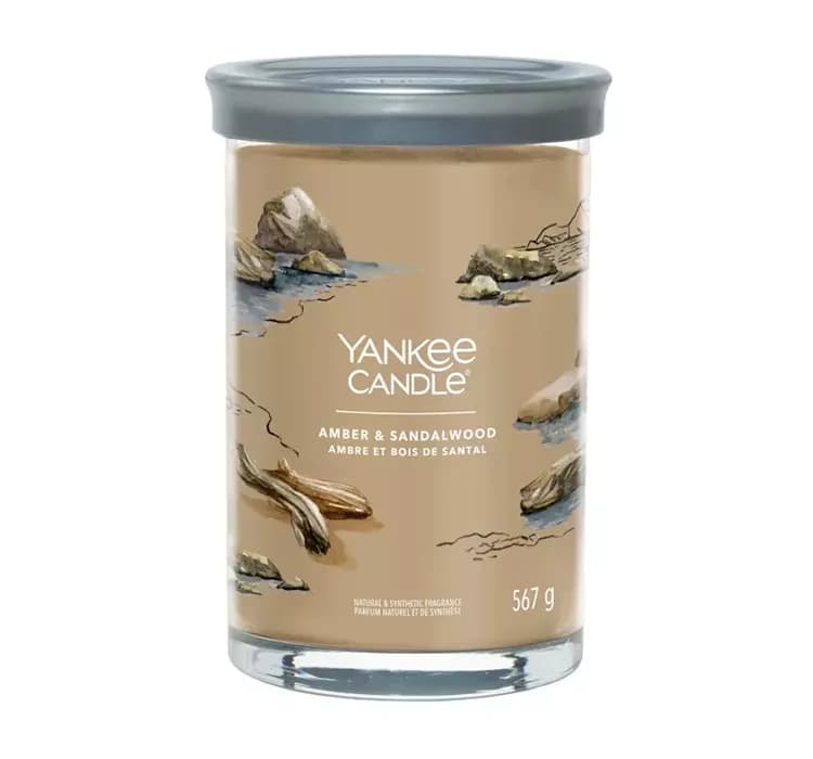 Signature Tumbler duża świeca zapachowa Amber & Sandalwood