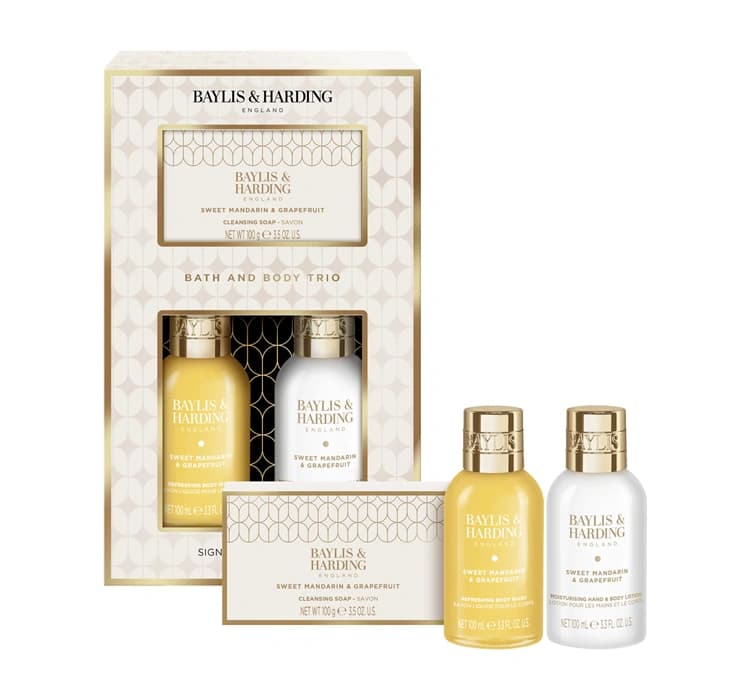 Sweet Mandarin & Grapefruit zestaw prezentowy żel pod prysznic + balsam do ciała + mydło kostce