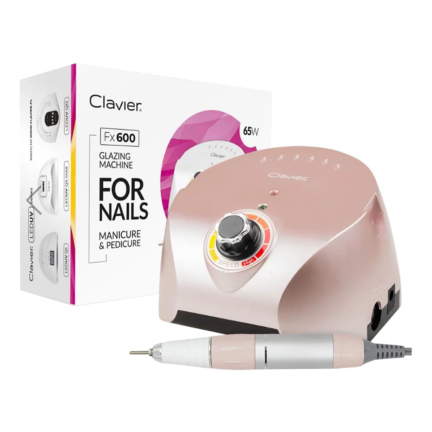Ffrezarka do paznokci 65W Rose Gold