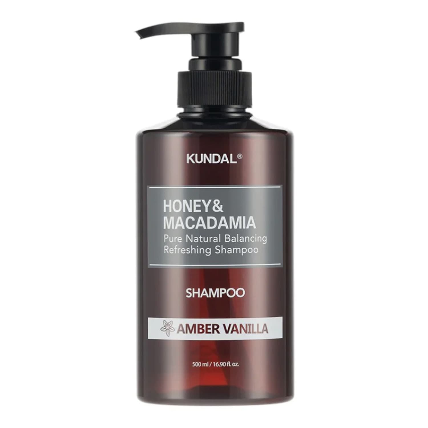 Honey & Macadamia nawilżający szampon do włosów Amber Vanilla