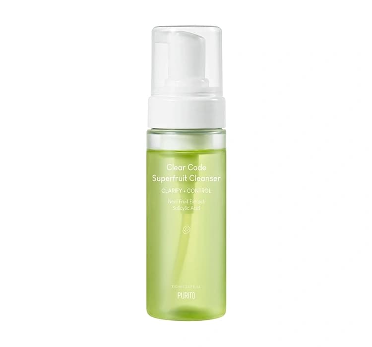 Purito Clear Code Superfruit pianka do mycia twarzy