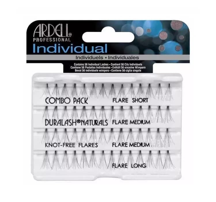 Individual sztuczne rzęsy w kępkach bez węzełków mix Short Medium Long