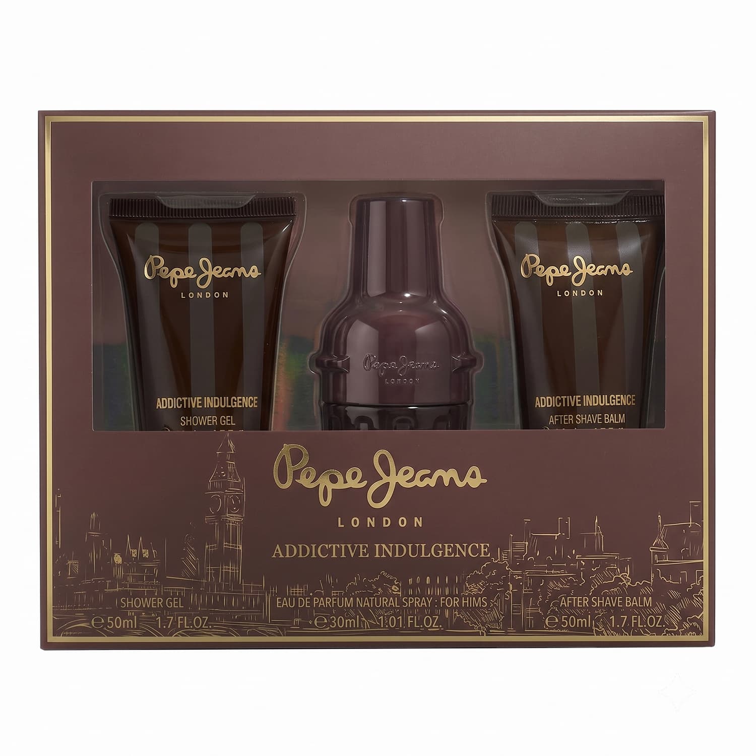 Pepe Jeans Addictive Indulgence for Him woda perfumowana spray + żel pod prysznic + balsam po goleniu