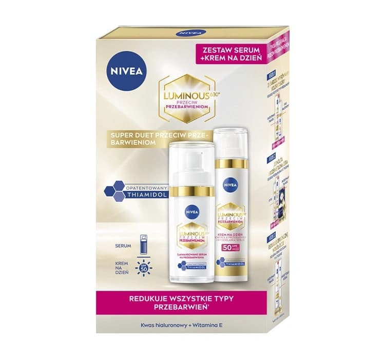 Cellular Luminous630 zestaw krem na dzień SPF50 + serum na przebarwienia