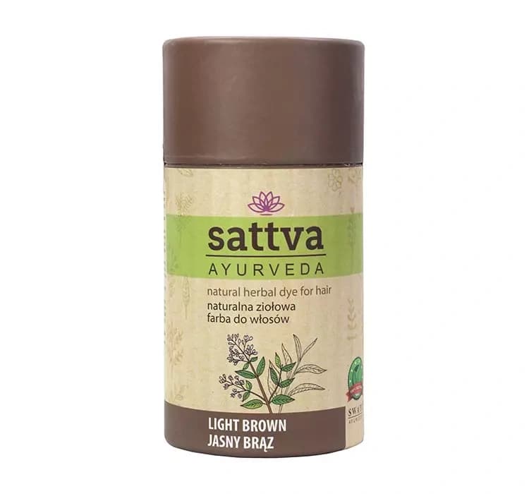 henna naturalna ziołowa farba do włosów Jasny Brąz