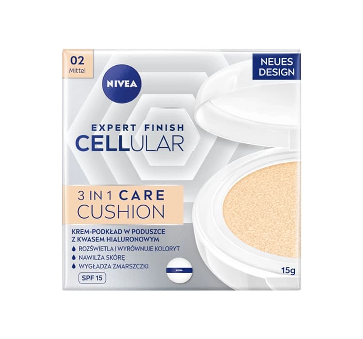 Hyaluron Cellular Filler podkład w kompakcie SPF15 02 Mittel