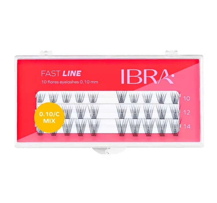 Ibra Fast Line sztuczne rzęsy kępki czarne Mix