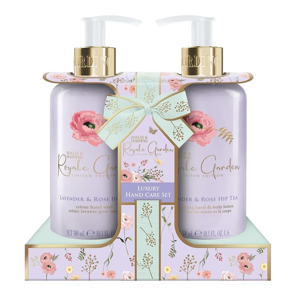 Royale Garden Lavender & Rosehip Tea mydło w płynie do rąk + balsam do rąk i ciała