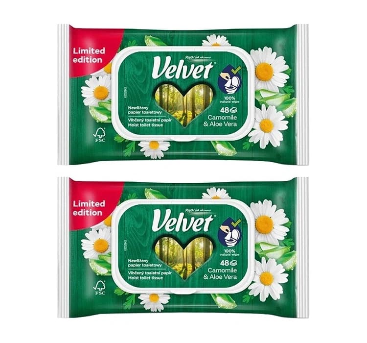 Camomile & Aloe Vera nawilżany papier toaletowy