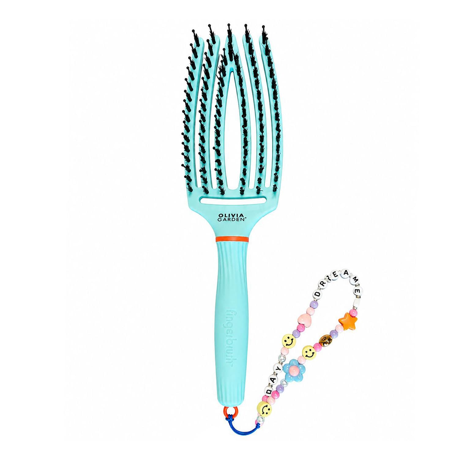 Fingerbrush Inner Child szczotka do włosów z włosiem mieszanym Bubble Blue + zawieszka