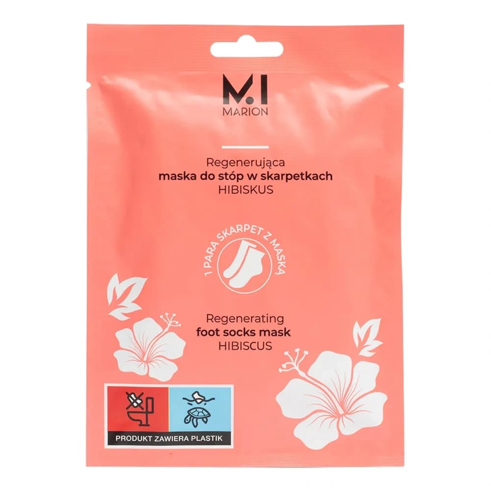 odżywcza maska do stóp w skarpetkach Hibiscus