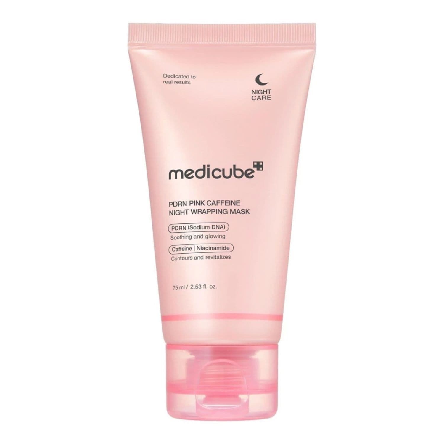 PDRN Pink Caffeine Night Wrapping Mask ujędrniająca maska peel-off do twarzy na noc z kofeiną i PDRN