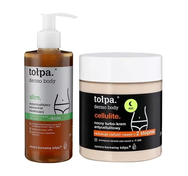 Dermo Body zestaw koncentrat modelujący Slim + krem antycellulitowy na noc Cellulite