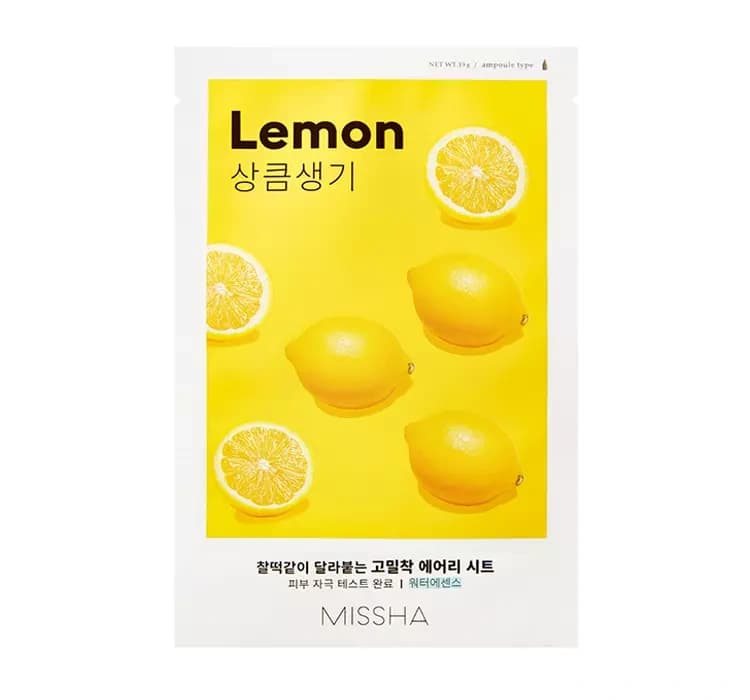 Airy Fit Sheet Mask rozjaśniająca maseczka w płachcie Lemon