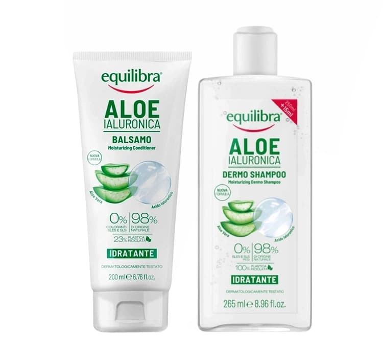 Aloe zestaw do włosów szampon + odżywka
