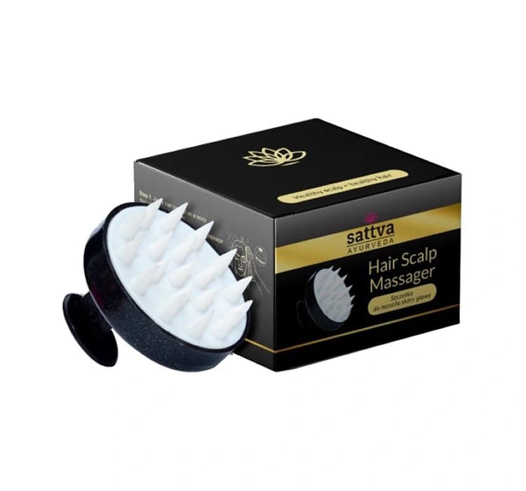 Hair Scalp Massager szczotka do masażu skóry głowy czarna
