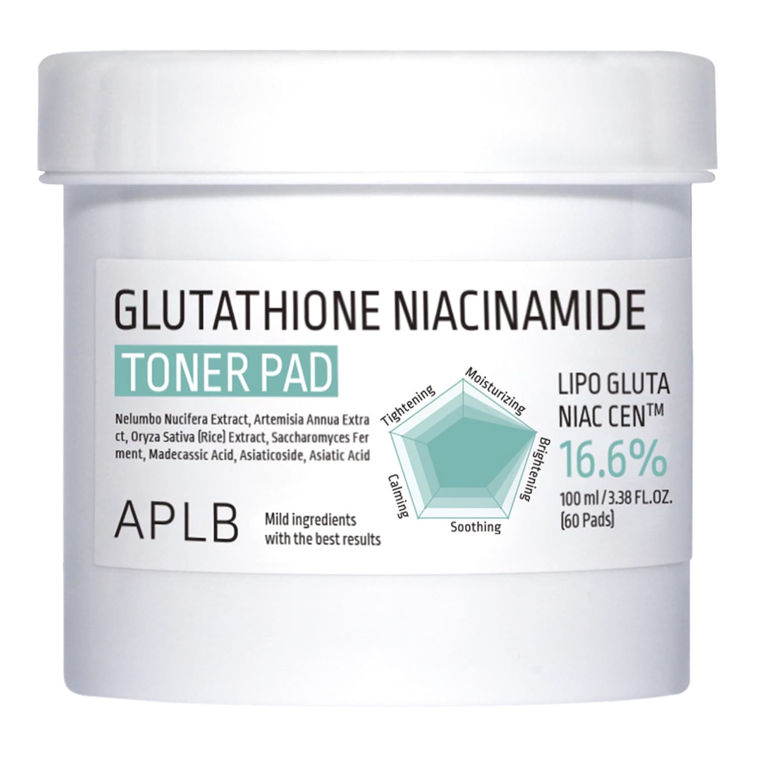 Glutathione Niacinamide Toner Pad rozjaśniające płatki do twarzy
