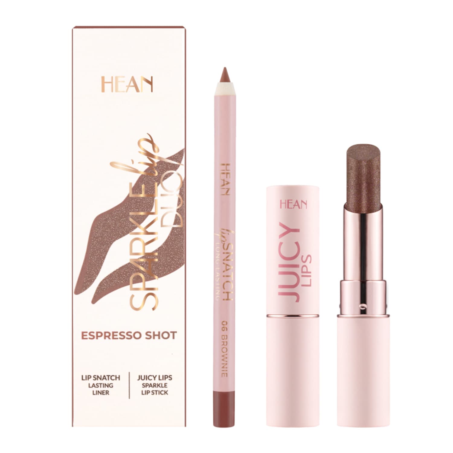 Sparkle Lip Duo zestaw błyszczyka w sztyfcie i konturówki Espresso Shot