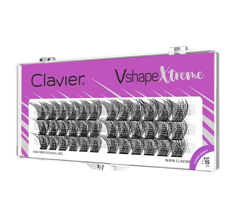 Vshape Xtreme kępki rzęs skręt C 15 mm