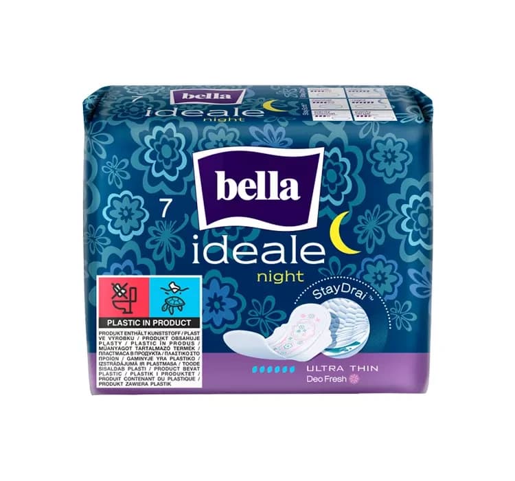 Ideale StayDrai Night podpaski higieniczne ze skrzydełkami