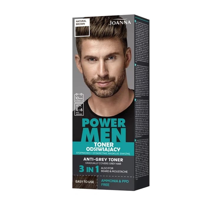 Power Men toner odsiwiający 04 Natural Brown
