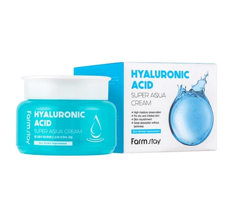 Farmstay Hyaluronic Acid nawilżający krem do twarzy z kwasem hialuronowym