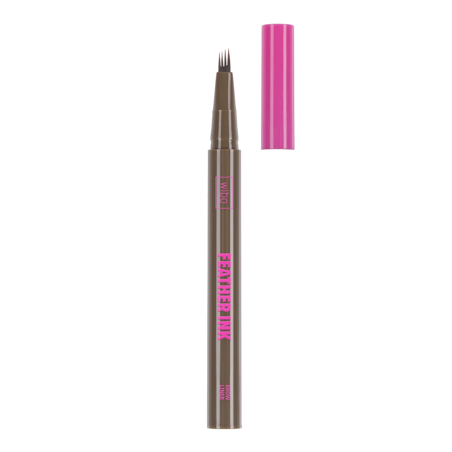 Feather Ink pisak do brwi z poczwórną końcówką 01 Soft Brown