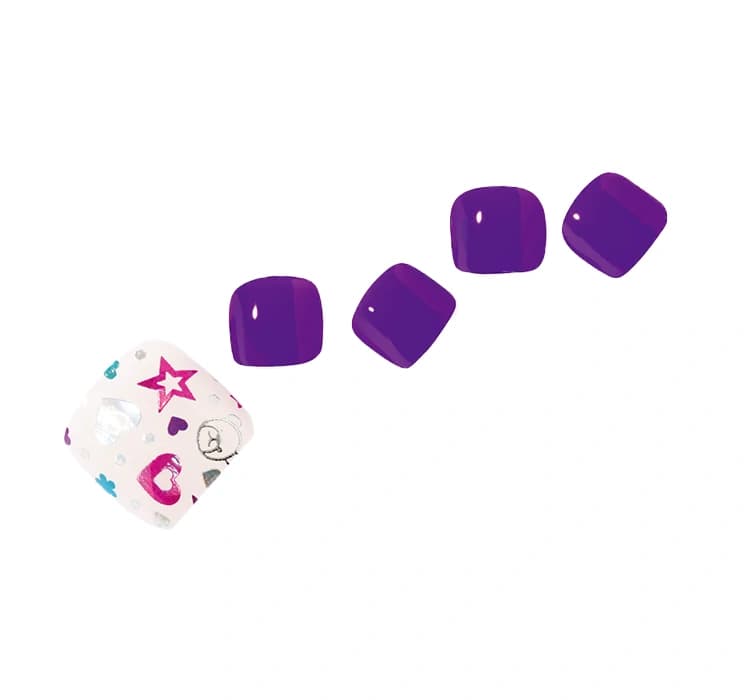 lakier hybrydowy w naklejce pedicure Tinky Winky