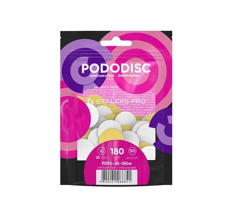 Pro Pododisc wymienne nakładki ścierne do pododysku na miękkiej bazie L/25 mm 180 grit