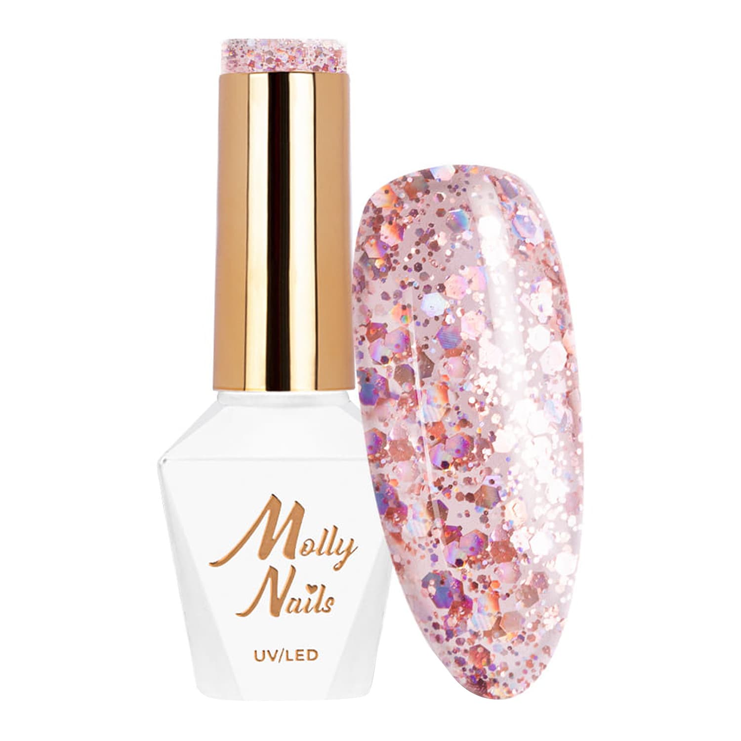 Molly Nails lakier hybrydowy Crushed Diamonds 534