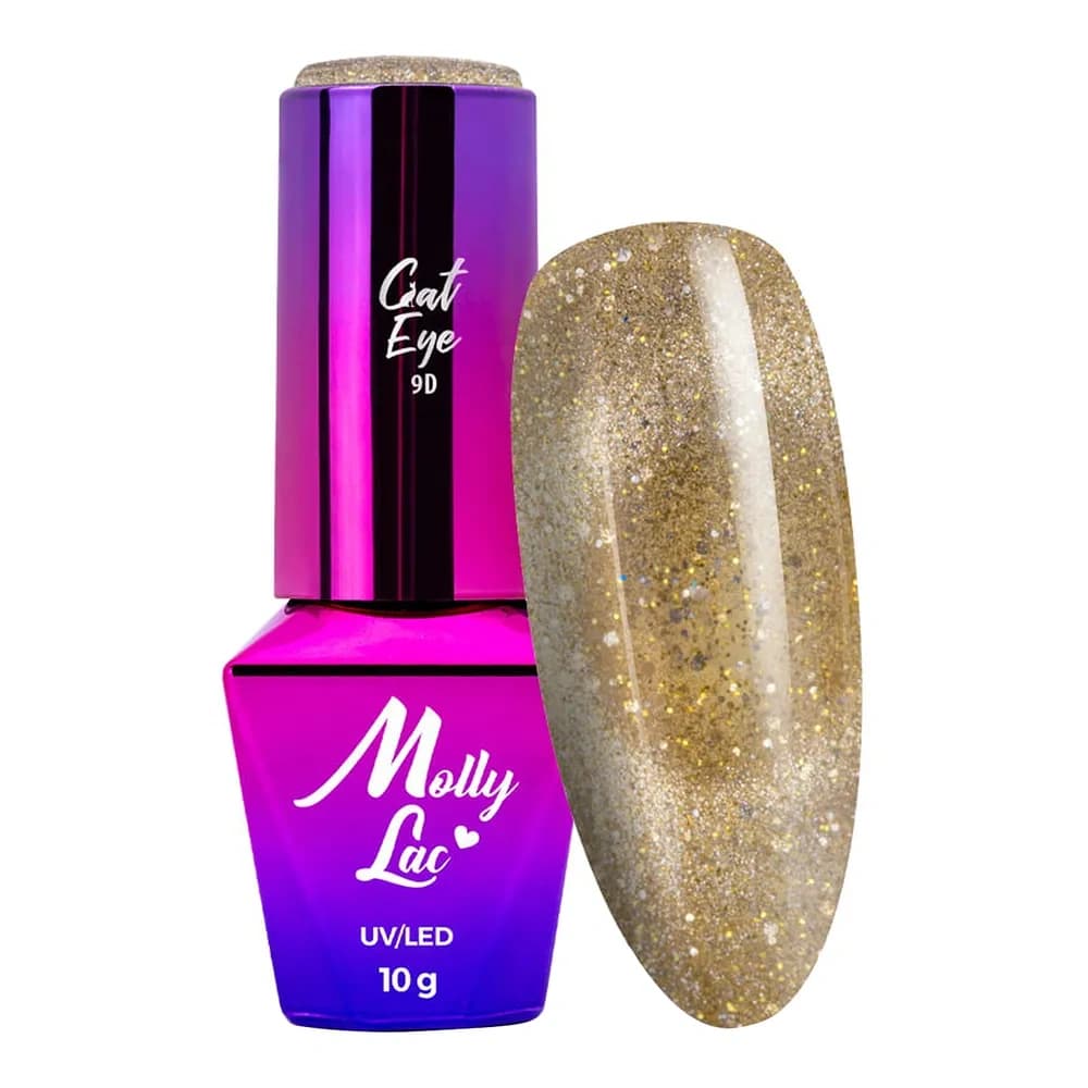 Molly Lac Cat Eye Foxy Eye lakier hybrydowy 555 Golden
