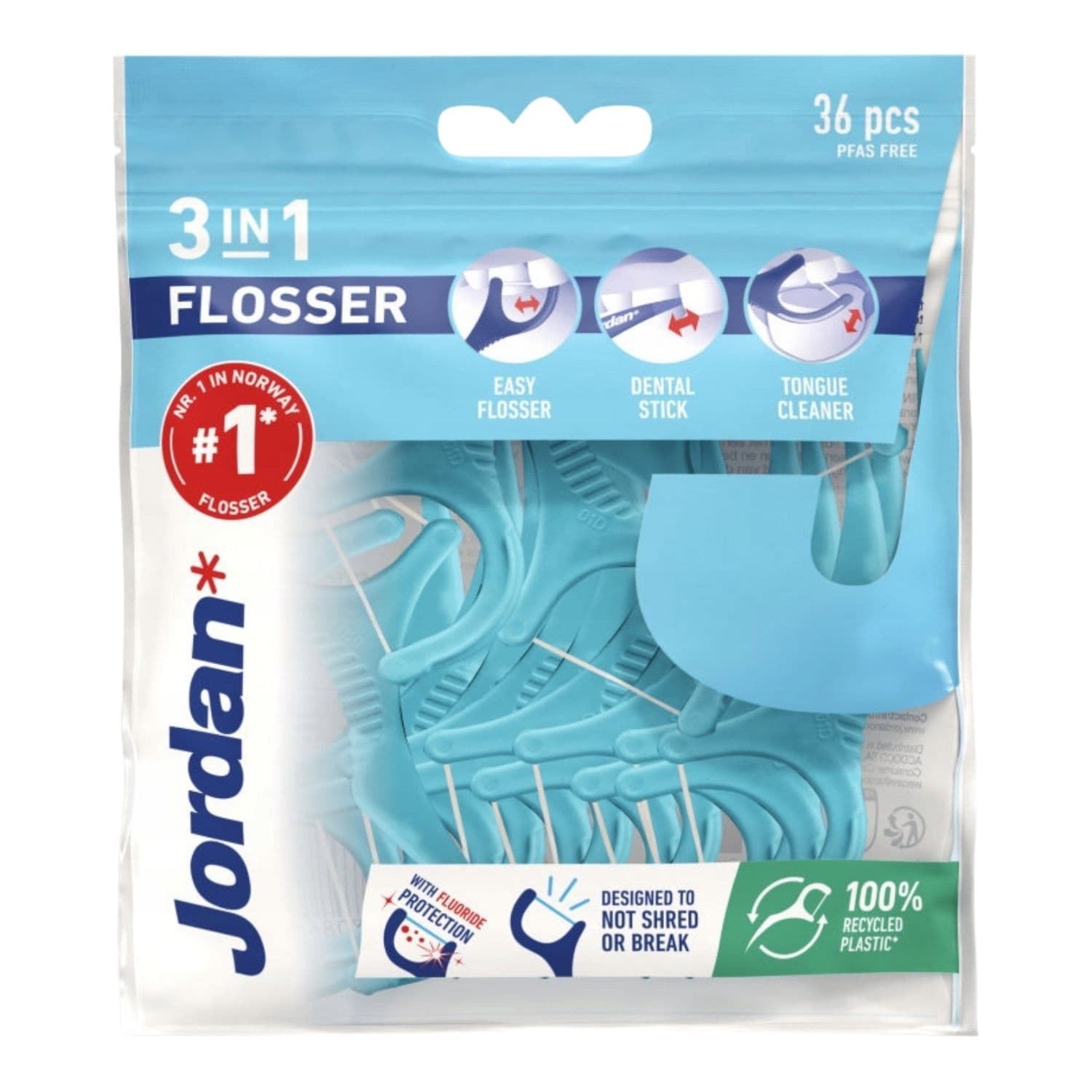 3in1 Flosser wykałaczki z nicią i czyścikiem