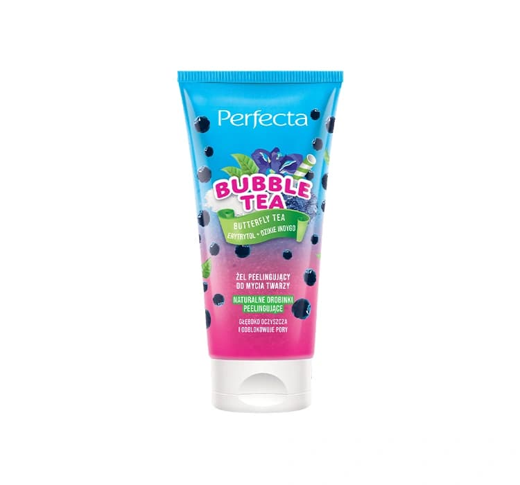 Bubble Tea peelingujący żel do mycia twarzy