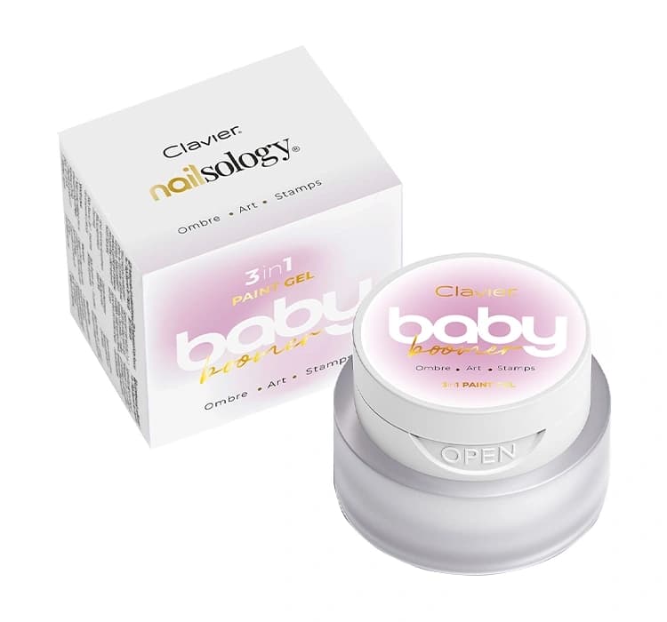 Nailsology Baby Boomer Sparkle wielozadaniowy żel 3w1 do stylizacji paznokci S02 Sheen
