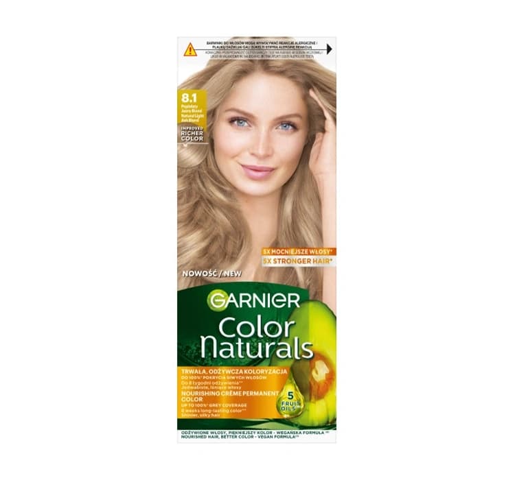 Color Naturals Creme trwała koloryzacja 8.1 Popielaty Jasny Blond