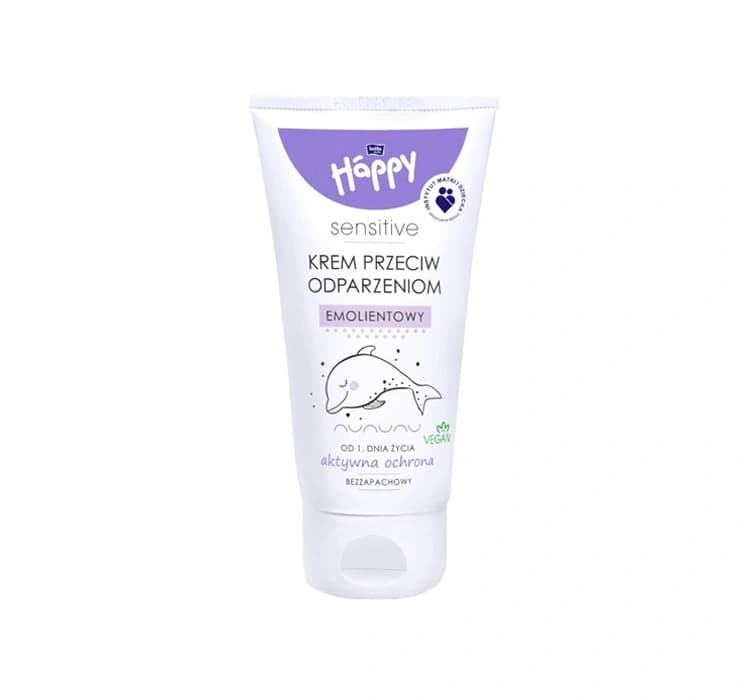 Baby Happy Sensitive emolientowy krem przeciw odparzeniom dla dzieci