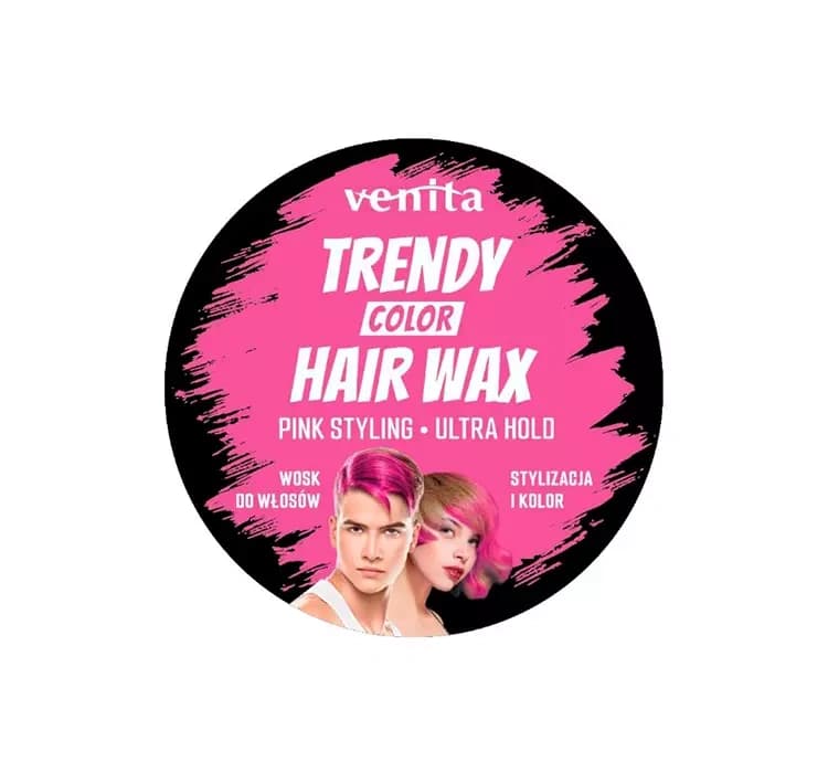 TRENDY COLOR HAIR WAX WOSK KOLORYZUJĄCO - STYLIZUJĄCY DO WŁOSÓW PINK