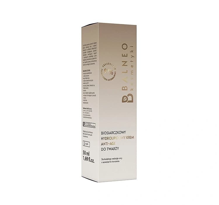 biosiarczkowy hydrolipidowy krem anti-age do twarzy