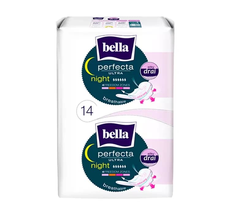 Perfecta Ultra Night Green podpaski higieniczne ze skrzydełkami