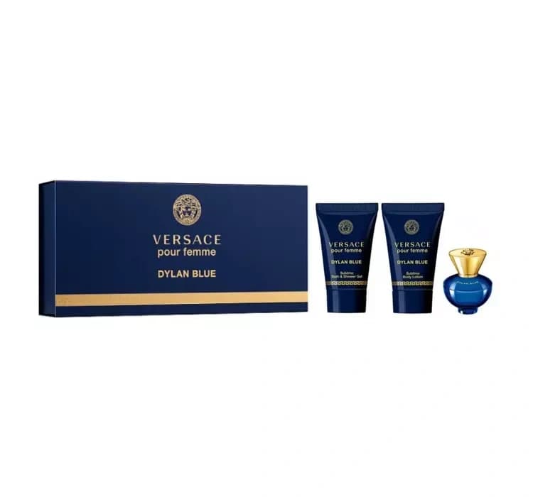 Dylan Blue Pour Femme woda perfumowana spray + balsam do ciała + żel pod prysznic
