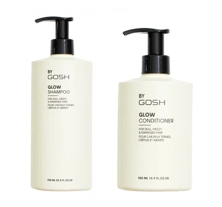 Glow zestaw do pielęgnacji włosów suchych i zniszczonych szampon + odżywka