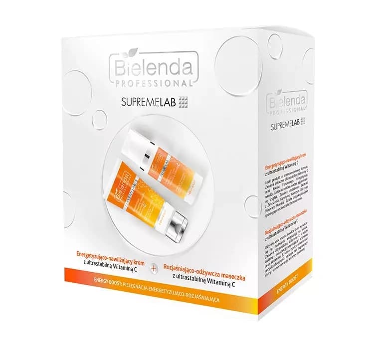 Supremelab Energy Boost zestaw prezentowy krem + maseczka z witaminą C